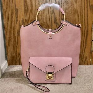 BRAND NEW Pink Purse with Matching Wallet